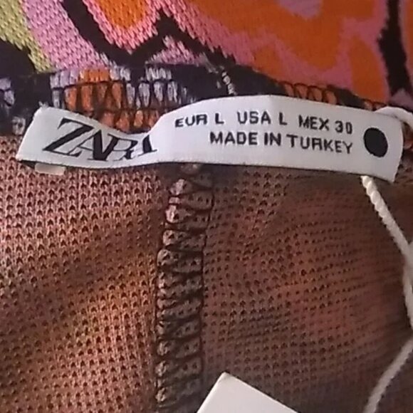 Zara Floral Multicolor Jacquard Knit Sleeveless Romper - Picture 6 of 7